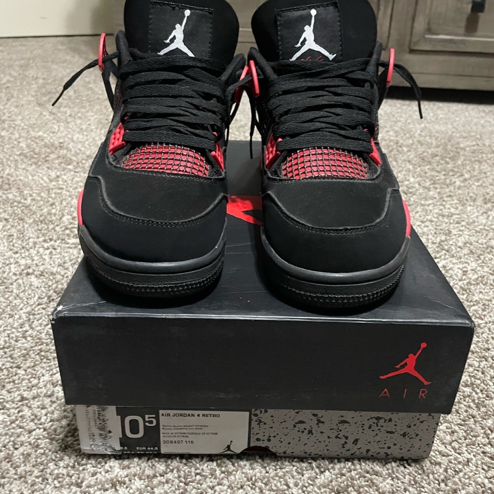 Air Jordan 4 Retro Black and Red